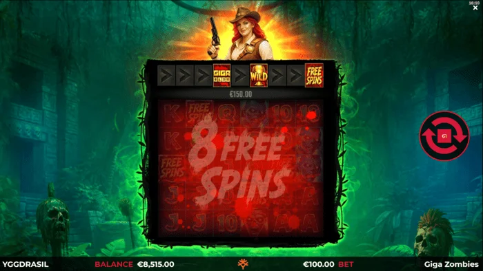 Giga Zombies – spuštění Free Spins